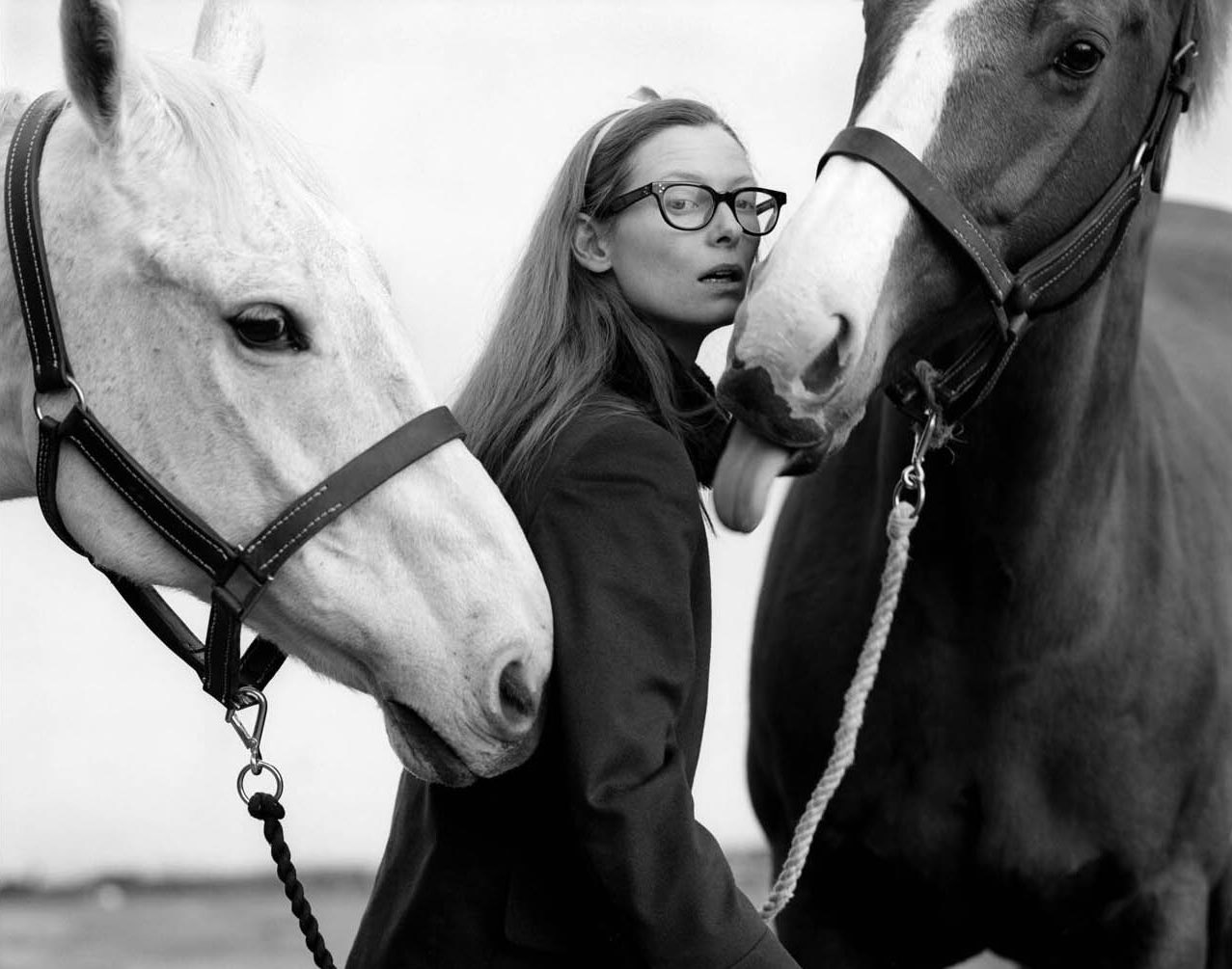 Happy Birthday Tilda Swinton 
Photographed by Hugo Glendinning, 1995 