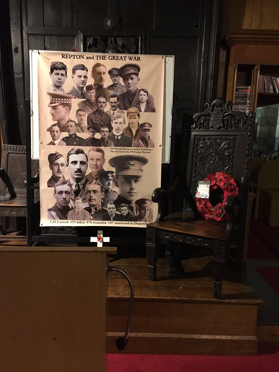 ReptonPolitics's tweet image. Enormous thanks to @ReptonArchives for providing such a brilliant setting for this evenings talk by Lord Egremont. This brilliant exhibition on World War I could not have been a more perfect place for the talk, surrounded by OR’s who lost their lives in the final year of  WWI