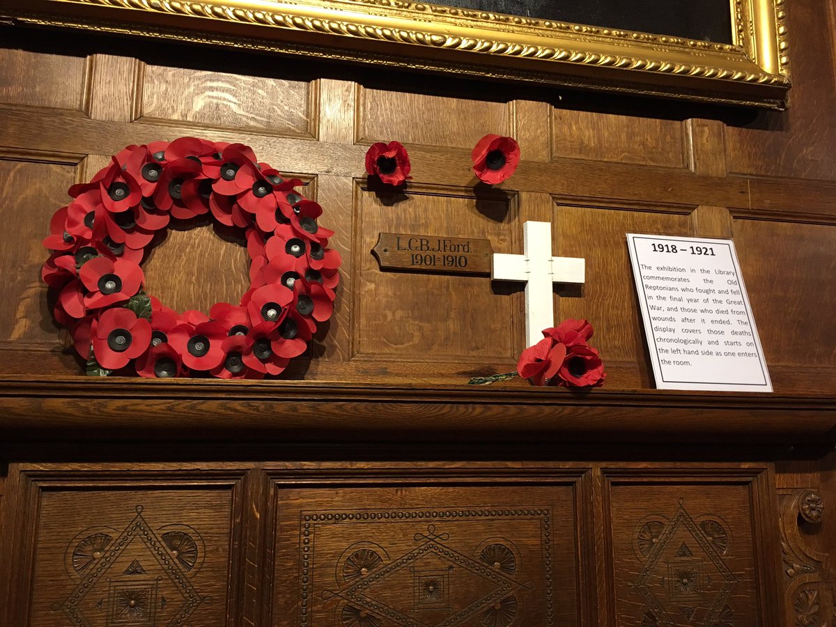ReptonPolitics's tweet image. Enormous thanks to @ReptonArchives for providing such a brilliant setting for this evenings talk by Lord Egremont. This brilliant exhibition on World War I could not have been a more perfect place for the talk, surrounded by OR’s who lost their lives in the final year of  WWI
