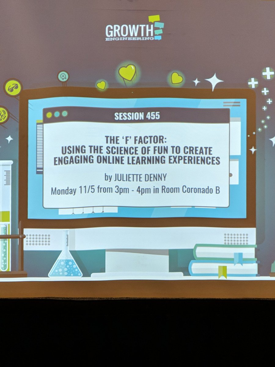 juliettedenny's tweet image. Just about to start my talk at the #learning2018 come and join me!