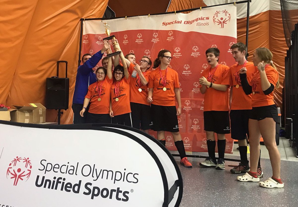 D128 Special Olympians Win Unified Soccer State Tournament!   facebook.com/District128/po…  <a href="/SO_Illinois/">Special Olympics Illinois</a> #D128DARING