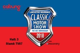 cabung will be at the @ClassicMotorNEC from this Friday 9th November and across the whole weekend. Come and see us in Hall 3 on Stand TV87. Hope to see you there! #classicmotorshow #cars #cabung #motorshow