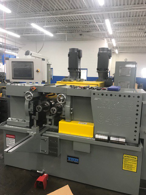 RolledThreads's tweet image. It has arrived!  Excited to fire up our brand new Tesker 645e thread roller! #rolledthreads #fasteners