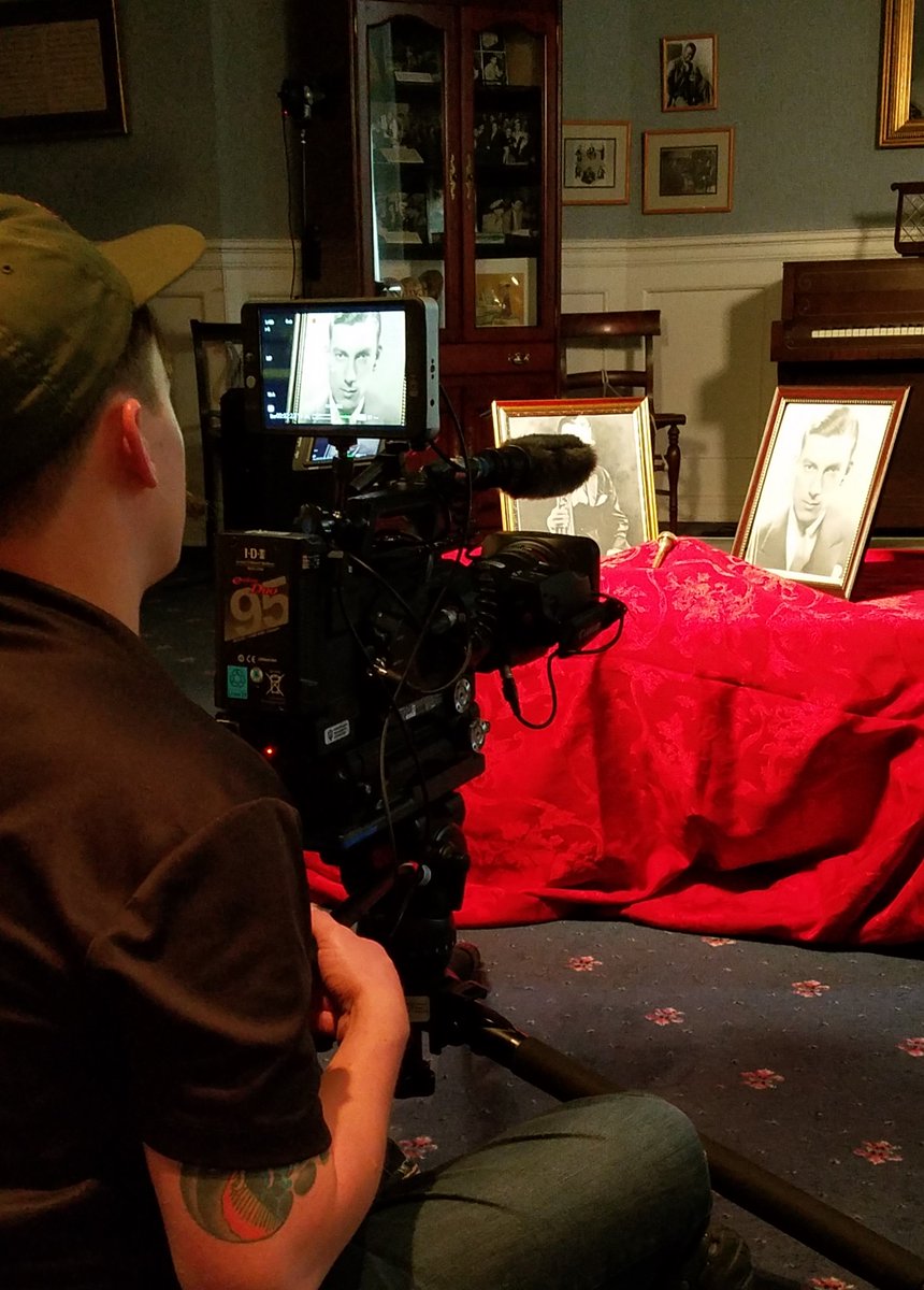 IU_ATM's tweet photo. Sneak peek behind the scenes of documentary #Music Makers of #Gennett #Records! Film crew has been hard at work today shooting footage for the documentary in the #HoagyCarmichael Room. In #Bloomington? Be sure to check out the documentary on Nov. 25th @ 8PM on @wtiu! https://t.co/pjdDeTHrDZ