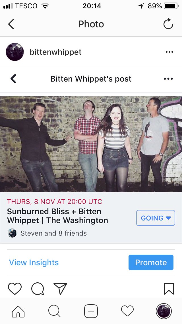 BittenWhippet's tweet photo. Next gig- this Thursday at The Washington, we’re on at 9 🙌🏻 Come! X https://t.co/l7252aIgMV