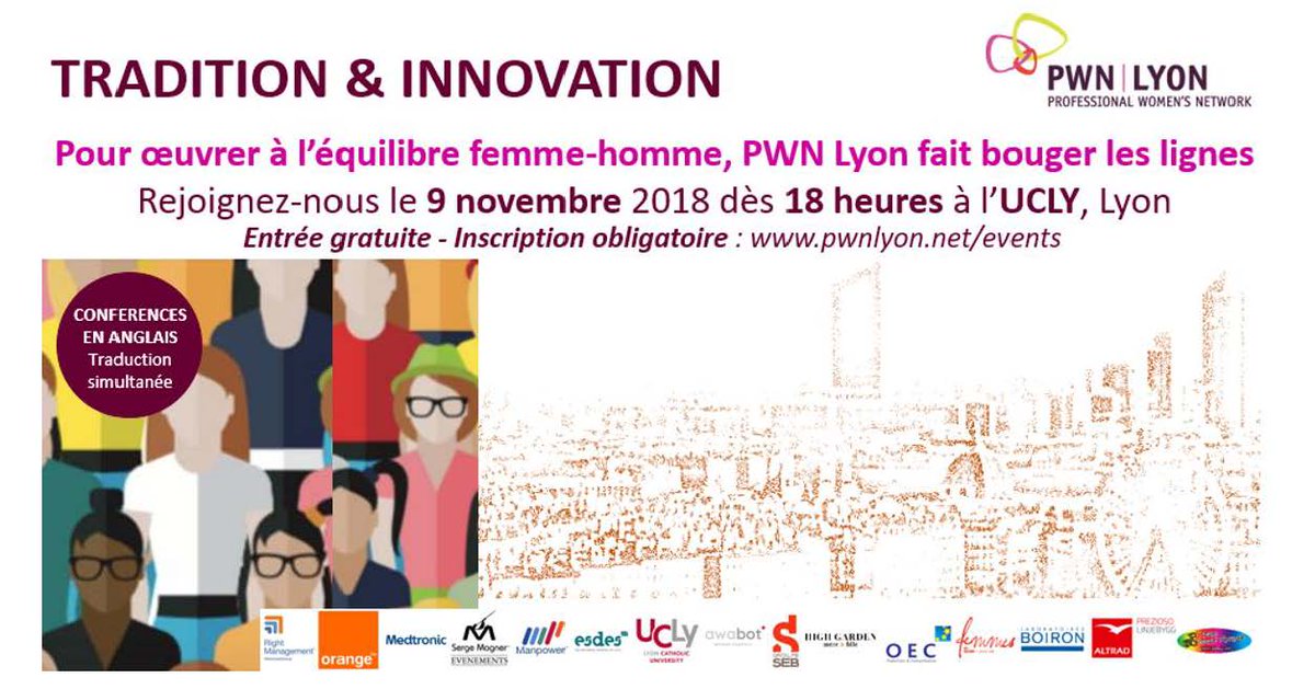 "From #Tradition to #Innovation - Levelling the #Playing #Field"
A #conference organised by <a href="/pwnLyon/">pwn Lyon</a> on November 9th / 6pm at ESDES
More information on : swll.to/k4U2hx