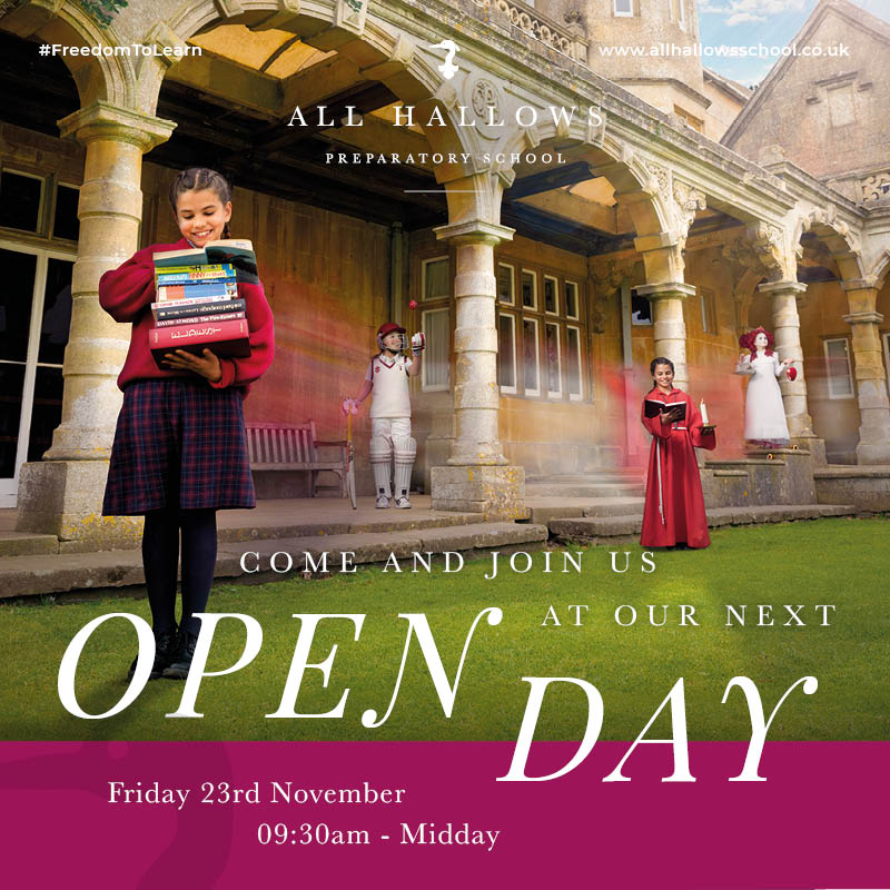 AHPrepAlumni's tweet photo. Come and explore All Hallows School on our next Open Morning on Friday 23rd November 9.30am - Midday. Book a place with admissions@allhallowsschool.co.uk or just come along on the day. #AHPrepSchool #OpenMorning https://t.co/5FrGaxIRPP