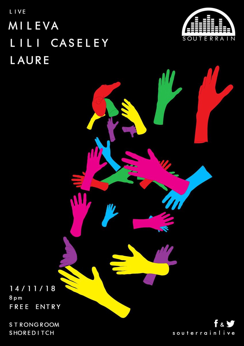 Last show for 2018 <a href="/StrongroomBar/">Strongroom Bar</a>  14/11 FREE
<a href="/lilicaseley/">Lili</a> 
Mileva Corenthin
Laure

#livemusic #gig #unsignedartist #emerging #talent