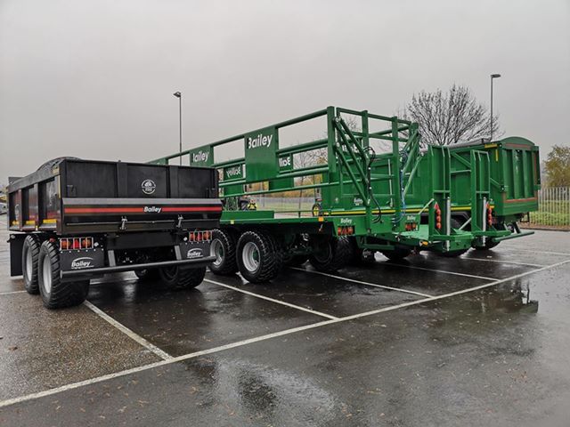 BaileyTrailer's tweet photo. We're at @Agroteknikk this Thursday in #Norway, on Stand C02-14 with the following items:
14 ton Dumper / Norwegian Contract Tipper
24 ton Beavertail Low Loader
14 ton Bale Trailer (cw bale clamps)
TB 18
See more at https://t.co/EXyydhJygD https://t.co/iO9mGTgoyE