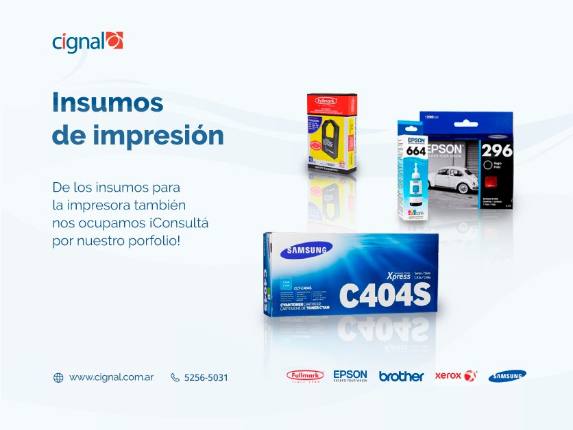 Cignal_it's tweet image. Visitá nuestra web y conocé más de nuestros productos y servicios:

🌐 cignal.com.ar

Tel. 011 5256-5031| ventas@cignal.com.ar

#cignalIT #telecomunicaciones #networking #technology #artículosdeoficina #impresión #impresoras #tinta #cintas #cartuchos #toners #cilindro