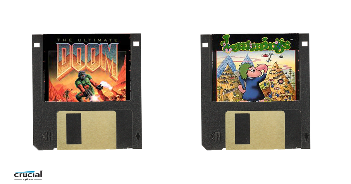 Crucial Memory Can You Remember Gaming On Floppy Disk If So What Games Are Your Favorite From Back Then Gaming Oldschool