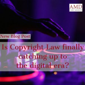 AMDLawGroup's tweet photo. 🗣New AMD LAW Blog Post: Is Copyright Law Finally Catching up to the Digital Era? → https://t.co/UqfppwnCLf #Digital #AMDLAW #BrandProtection #Music https://t.co/Cg7hquP9Ot