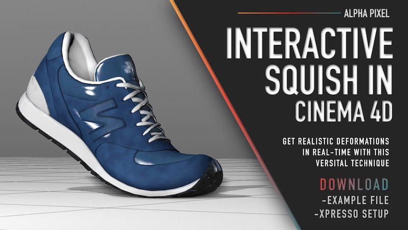 AlphaPixel3D's tweet photo. New Interactive Squish in #C4D Tutorial is up! Quick and Easy. Check it out on the Youtubes:) https://t.co/JdthNI0J4l #Cinema4D #tutorial #Xpresso #Motiongraphics https://t.co/PEWHLrFGpo