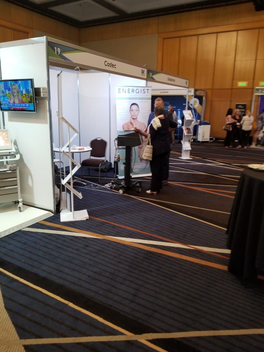 EnergistHQ's tweet photo. Great to see NeoGen at the 15th National Laser and Cosmetic Medicine Conference 2018 in Australia with Costec and Energist's Steve Sutcliffe talk and demonstration on our plasma technology #Costec #NeoGen #Australia #Energist https://t.co/XbINInqyCc