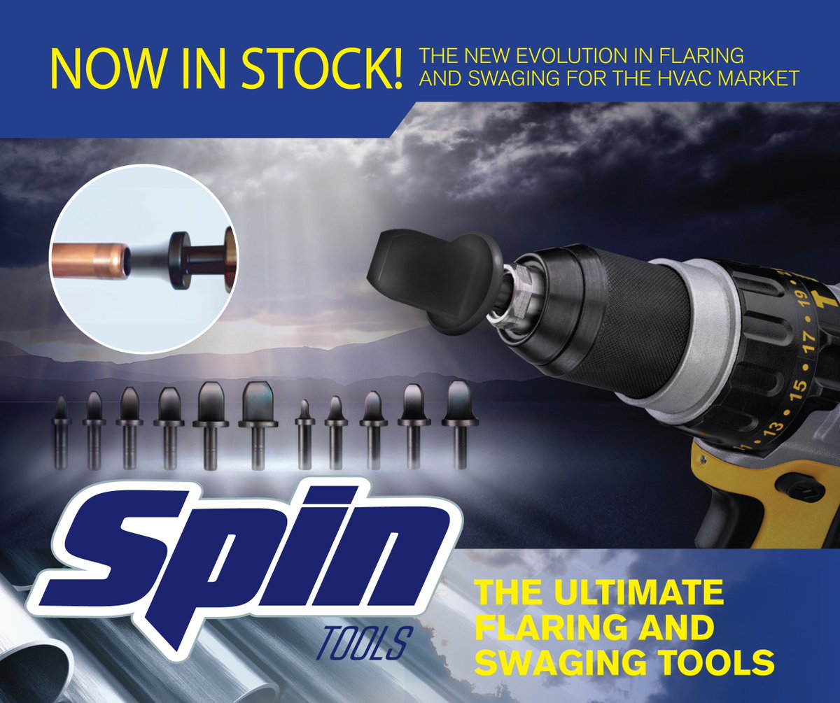 AdvancedUK's tweet image. Probably the quickest way to flare and swage. @Spin_Tools products are small and as easy to use as a drill bit #SpinTools #CleverTools #HVAC