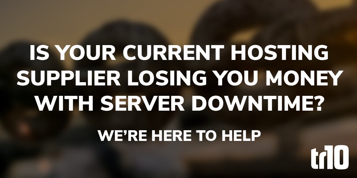 Are you currently looking for a new place to #Host your #Website?  Let down by your current supplier?  Losing money and clients with #Server #Downtime?  We've got you covered!  Last year we maintained 100% uptime for our clients, read more here - bit.ly/2DnB3uw