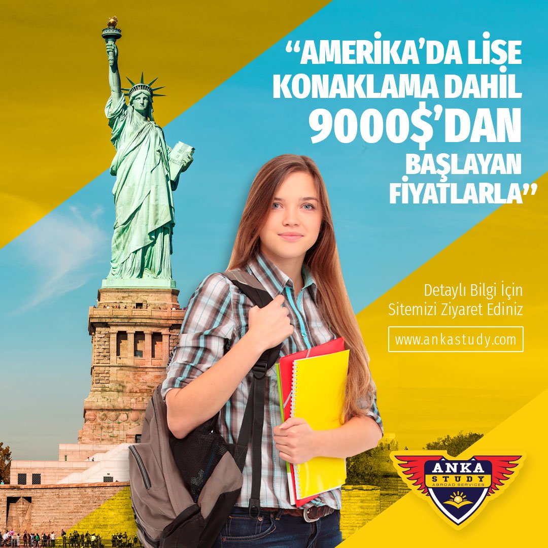 9000 $'dan başlayan fiyatları kaçırmamak için ankastudy.com/tr/yurtdisinda… adresinden sitemizi ziyaret edebilirsiniz. #yurtdışıeğitim #yurtdışı #lise #amerika #usa #sınavkoleji #arıkoleji #mektebim #okyanuskoleji