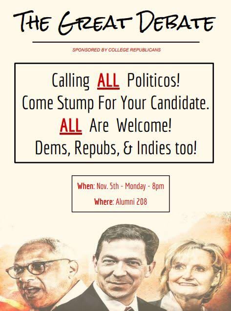 #TheGreatDebate #MidtermElections #MississippiCollege