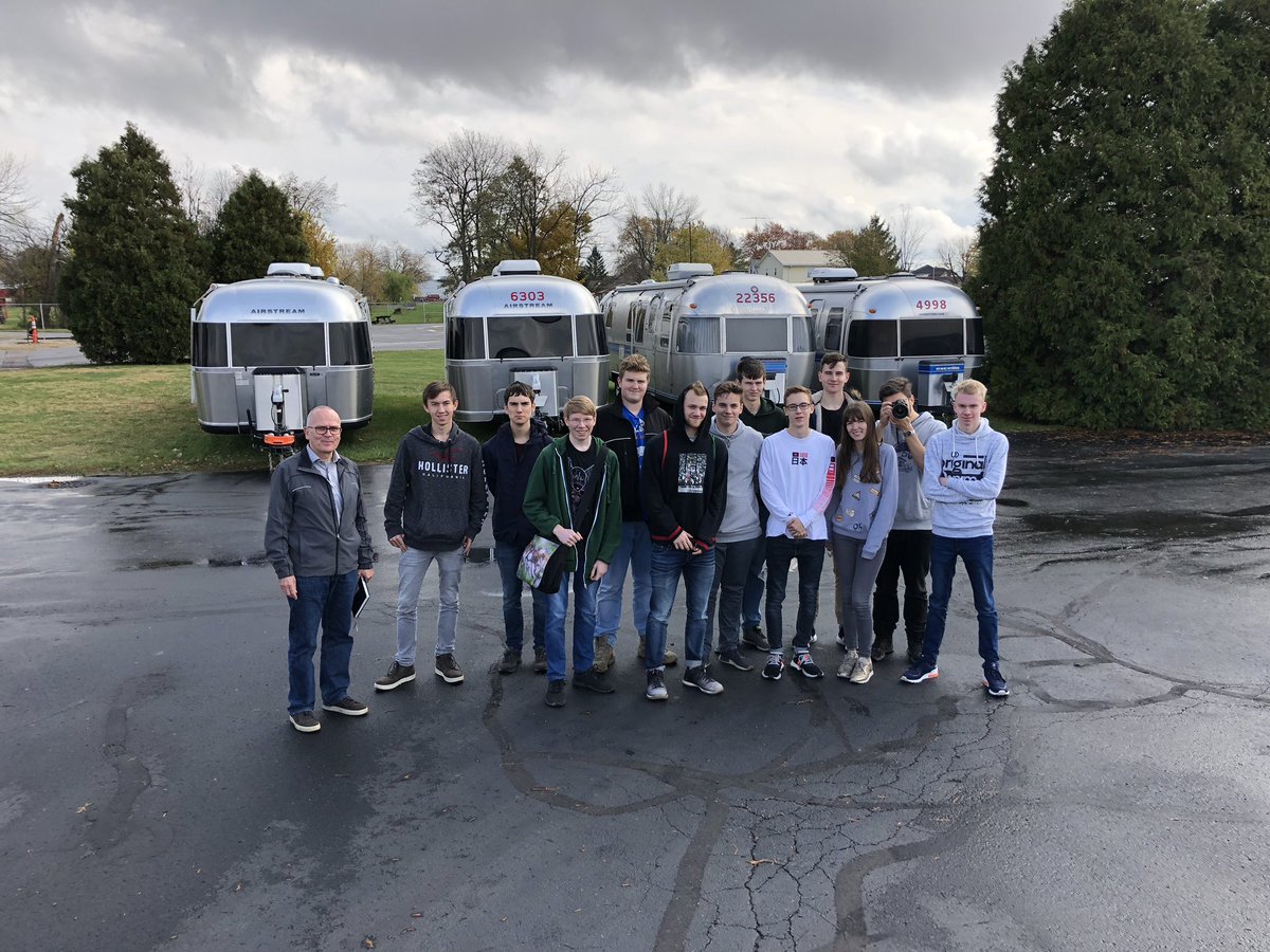 Tony_Trapp's tweet photo. Taking the German Exchange students on a couple of manufacturing tours today. #airstream #myohioclassroom #manufacturing #jacksoncenter #Ohio https://t.co/D6jRyVBgel