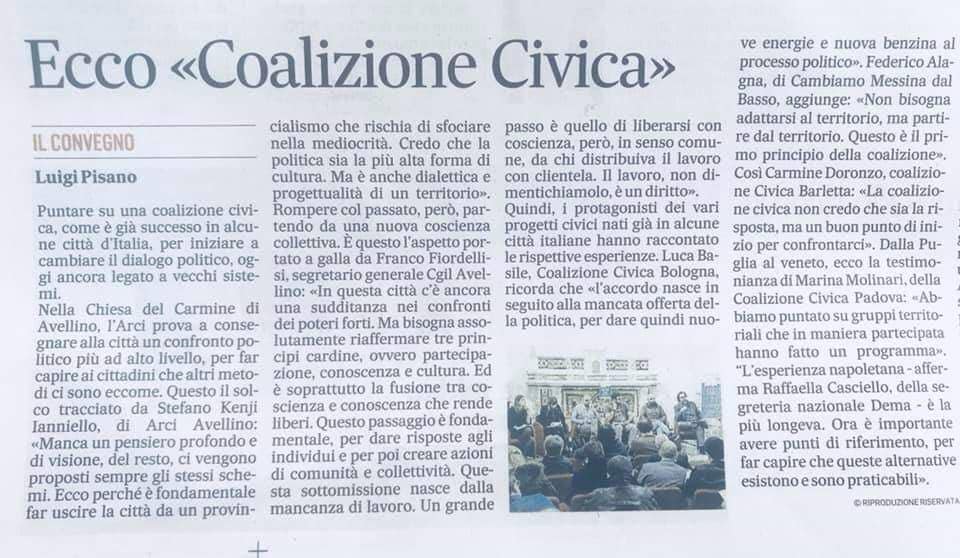 Cinque esperienze di Coalizione Civica si sono confrontate ad Avellino <a href="/marina_moli/">Marina Molinari</a> <a href="/movimentodema/">DemocraziaEAutonomia</a> <a href="/RaffaellaCasci2/">Raffaella Casciello</a> @carminedoronzo <a href="/CMdBtw/">Cambiamo Messina dal Basso</a> <a href="/FiordellisiFran/">Franco Fiordellisi 🏳️‍🌈🇺🇳SenzaFrontiere</a> #municipalismo coalizionecivica.it/cinque-esperie…