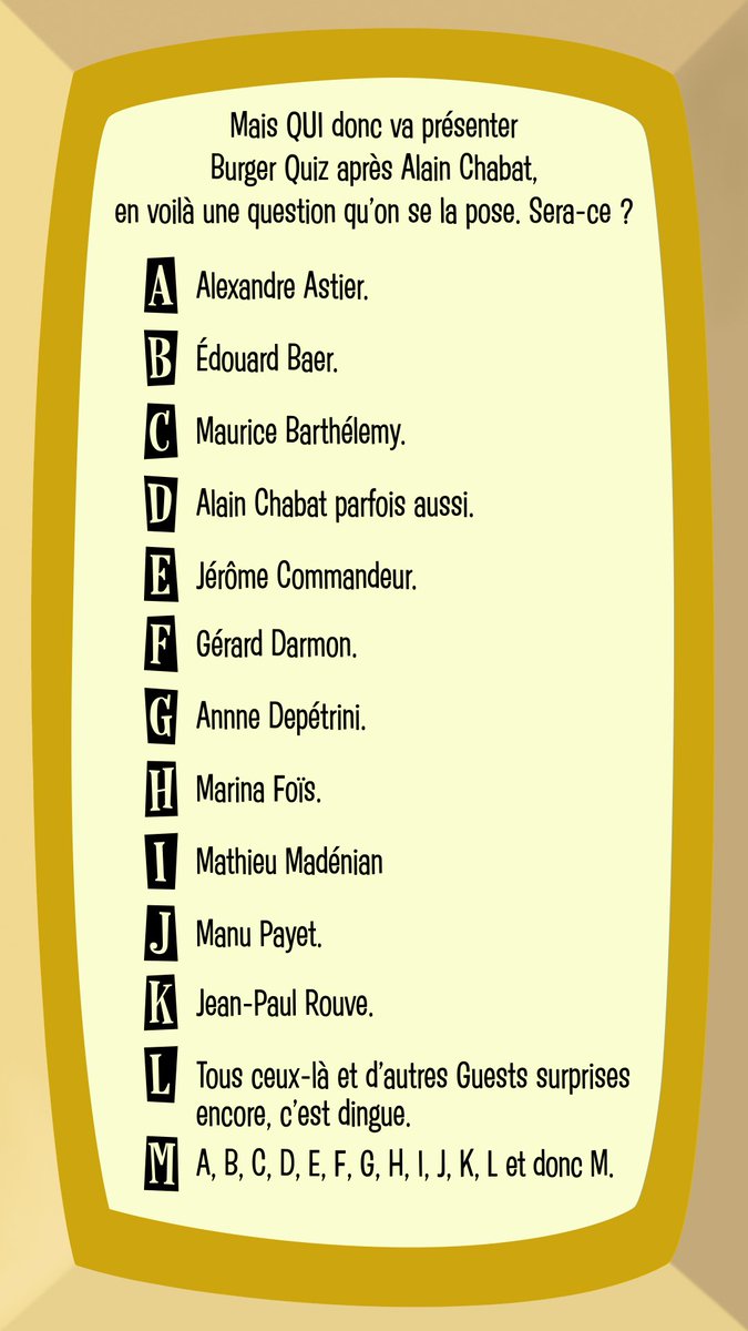 Burger Quiz Burger Is Coming Bqs03 T Co M7b0zxqeqw Twitter