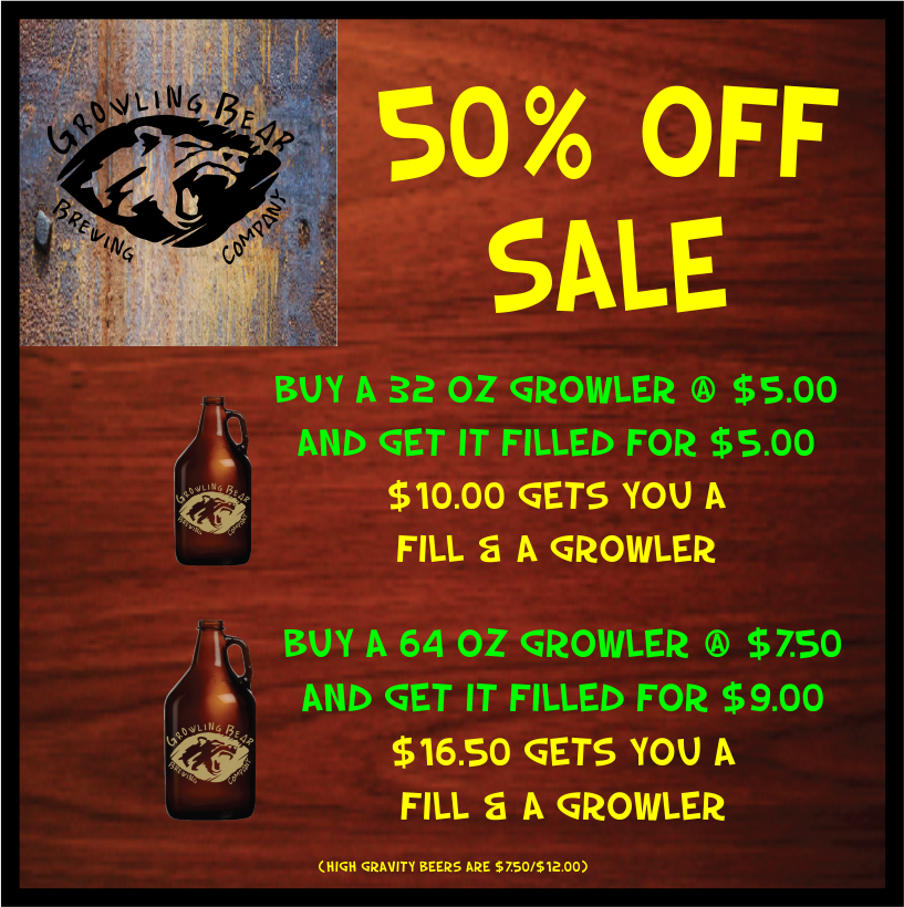 THE BREWERY WILL BE CLOSING ON NOV 11TH 2018
UNFORTUNATELY OUR LANDLORD WOULDN'T NEGOTIATE A RENEWAL

WE WILL NOW BE OPEN FRI-SAT-SUN ONLY