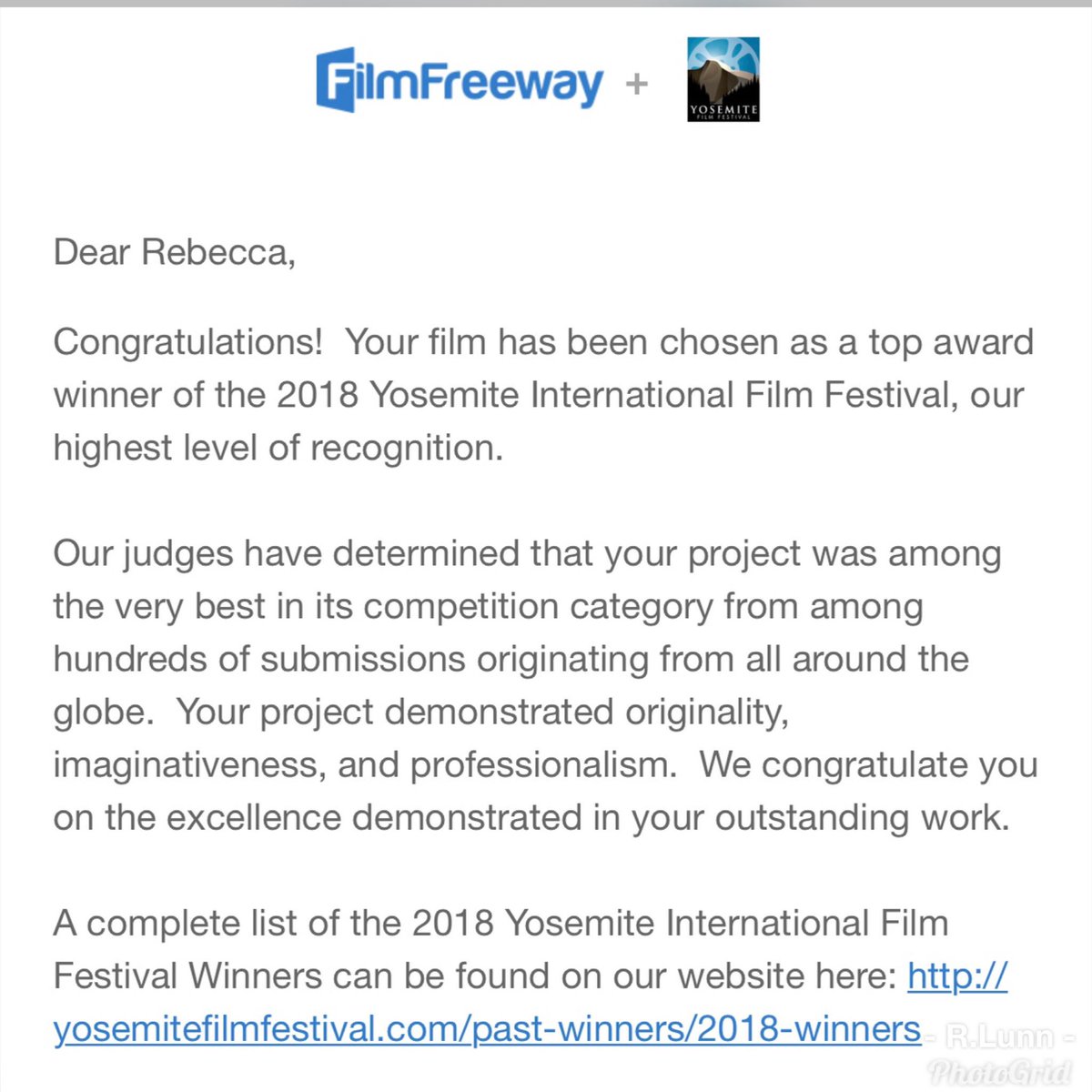 SassyScripty's tweet image. I received an email I was honored with recognition in the #YosemiteInternationalFilmFestival in the #ShortScreenplay Area for #SpicedApple! I’m humbled &amp;amp; shocked when I win an award! The email said some really gratifying&amp;amp;complimentary statements. #awardwinner #2ndPlace #writer