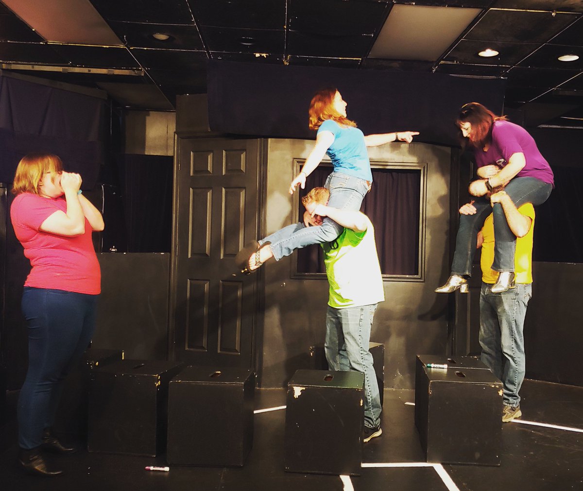 OTimprov's tweet photo. Getting ready for our Island of Misfit Games set at #improvfestivus in December! 
#improv #overtimeimprov #improvpractice https://t.co/6DXgRcAjQq