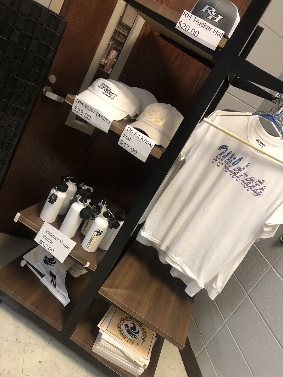 We sell apparel at your school store !!! Come see us by the library 🐯