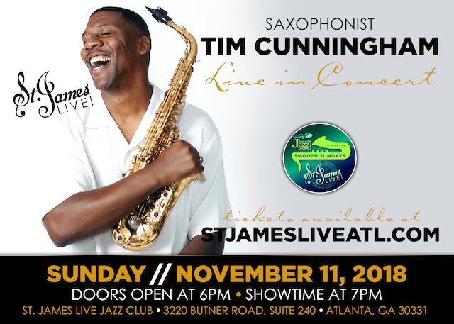 SmoothJazzRadio's tweet photo. JOIN THE SMOOTHEST SUNDAY FUNDAY #SmoothSundays
Book your reservations now for this weekends SMOOTH SUNDAYS at @stjamesliveatl with Saxman #TimCunningham at https://t.co/cgG3pXrmqD 😎🎶 #ATL #Atlanta #SundayFunday #WeekendVibes https://t.co/IdlJmB8CbL