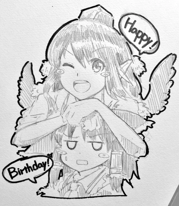 @animemania21106 ワンドロクオリティですみません!!
改めてお誕生日おめでとうございます〜〜🎈🎈🎈🎈🎈🎈!!! 