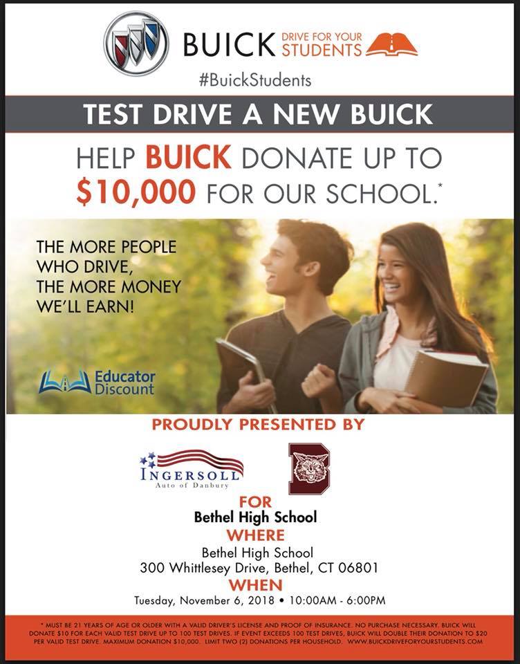 bhs_all's tweet photo. Please come by Bethel High tomorrow and support the student athletes with 15 minutes of your time and ZERO obligation.   Take a quick test drive and be on your way.  #GOWILDCATS!! https://t.co/5Cg2Ng06xW