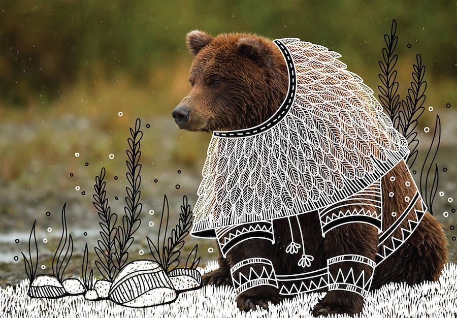 fubiz's tweet photo. Wild Animals with Funny Drawings of Costumes https://t.co/vJlGkg9iD0 https://t.co/s3aeDIaZER
