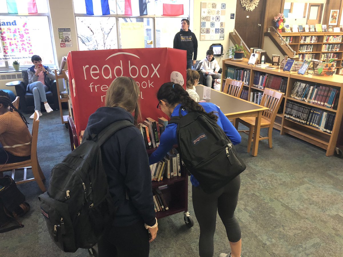 MrsBookwits's tweet image. Students checking out our new #ReadBox. #WeHeardTheBookWasBetter! #MHSreads @PacHS_Principal @MahopacSchools @MahopacLib