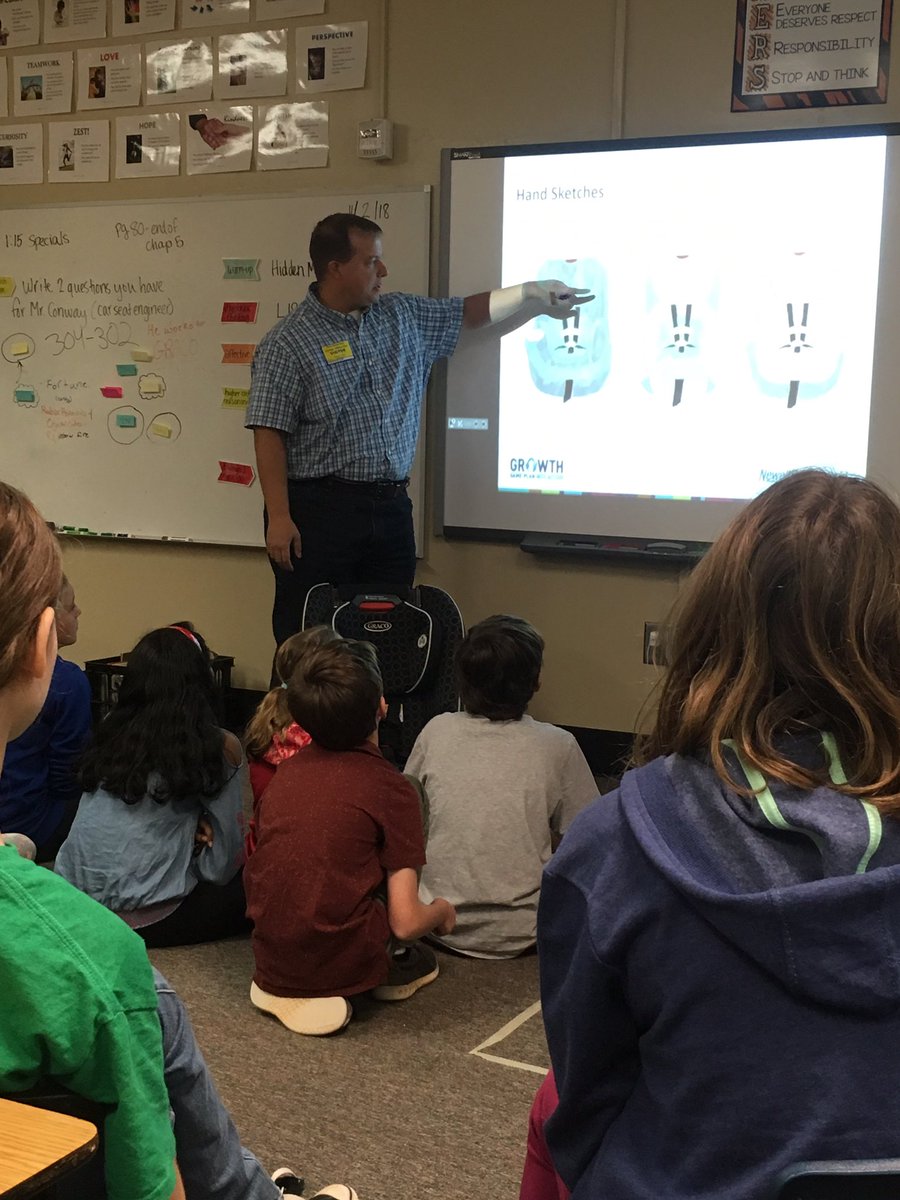 noradsanders's tweet image. 5th grade IGNITE students learning about the EDP from a Graco car seat engineer! #STEM @CobbAlp #thedavisdifference