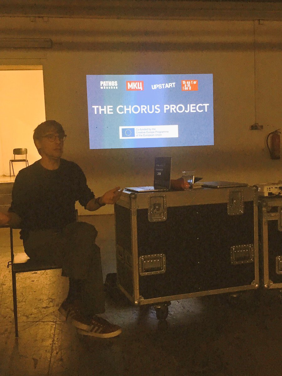 upstarttheatre's tweet photo. Today we also listened to @tom_mansfield’s ace speech again to remind us what #ChorusProject is all about! https://t.co/bDSF34GXU8