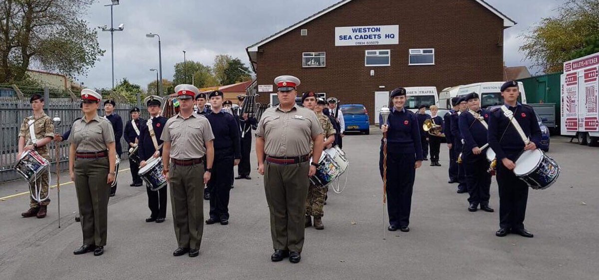 Buglers from the RM Corps of Drums, ran a ‘Royal Marines Band Foundation Workshop’ with the Sea Cadet Corps at Weston-super-Mare. 
This course is designed for cadets &amp; adult volunteers, to enhance their basic knowledge and skills in music, drill and rehearsal techniques.