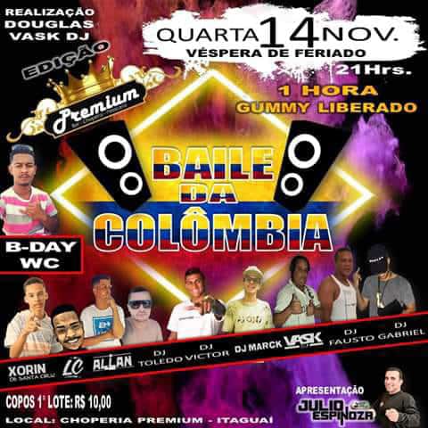 kariinaFontes's tweet photo. - Nn fiquem de fora a #Premim apresenta baile da Colômbia dia 14 Quartou véspera de feriado copos até terça feira por 10 reais cmg brotaa e convocaaa pq o coro vaaaii comeeeer faltam 8 diaaaaass em🇷🇴🤑💃🏻💃🏻💃🏻
@Douglas03DG @bailedac https://t.co/BR3TQ6wJIF