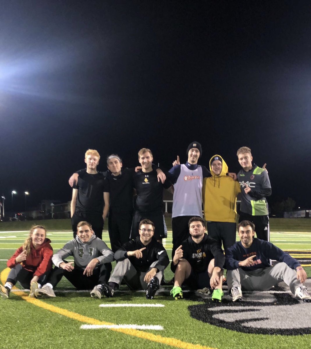 Last night some of our guys competed in the IM soccer playoffs. The conditions were cold and rainy, but we were still able to come away with the title! S/o to everyone that competed. #WeAreTheChampions