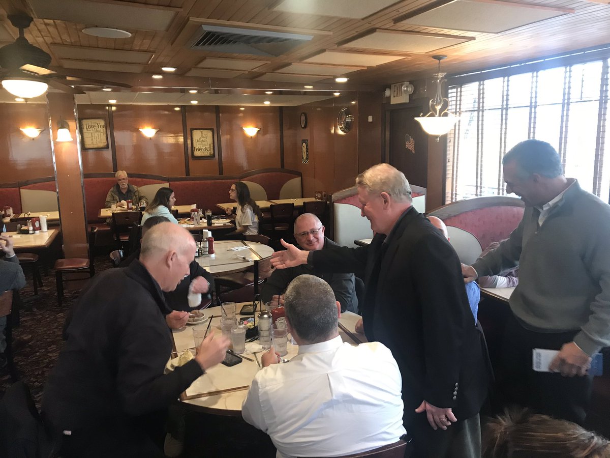 Stopped in at the Time to Eat and Bridgewater diners with Jack Ciattarelli