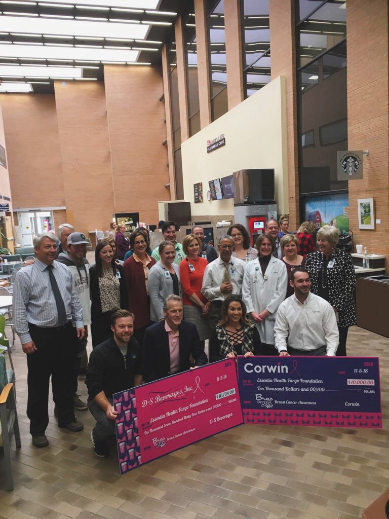 Together with <a href="/BIG987FM/">Big 98.7</a>  and <a href="/CorwinAuto/">Corwin Auto</a> , we're happy to announce that this year's October Breast Cancer Awareness Promotion raised almost 💗$25,000💗 for Essentia Health Cancer Center (Fargo)! Thank you to our awesome retailers and community for their contributions.