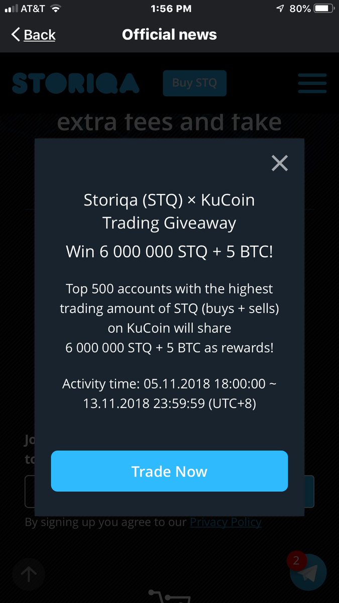 cryptoshawty's tweet photo. Nice....@storiqa finally on decent exchange @kucoincom ...Pre platform launch today 🚀🚀 #hodl $stq $btc $drgn $vet https://t.co/5imlpO29Ho