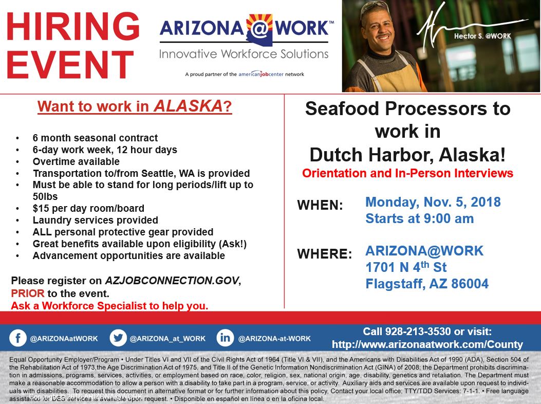 ARIZONAWORK on Twitter "Attention Flagstaff area job seekers! There's
