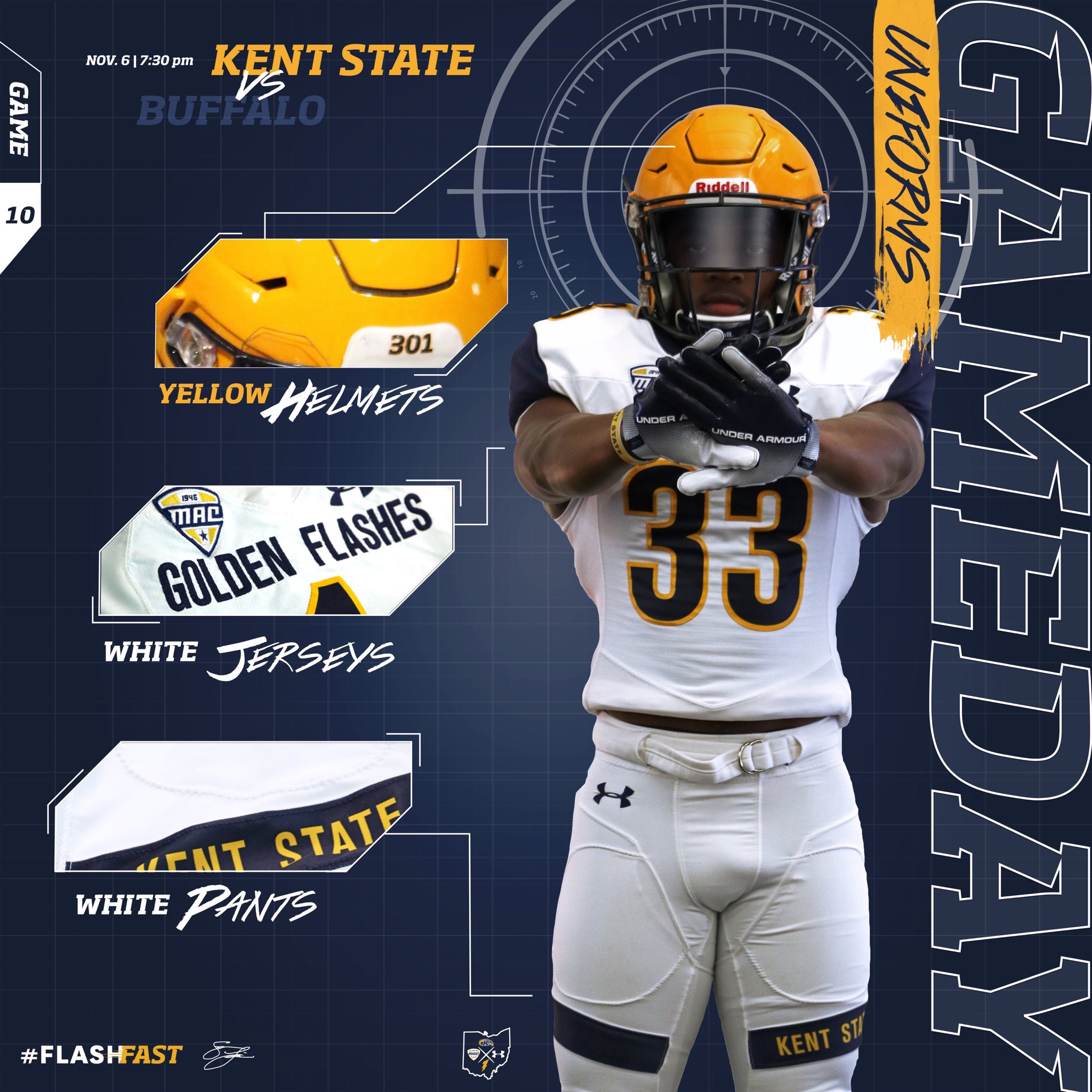 kent state football uniforms