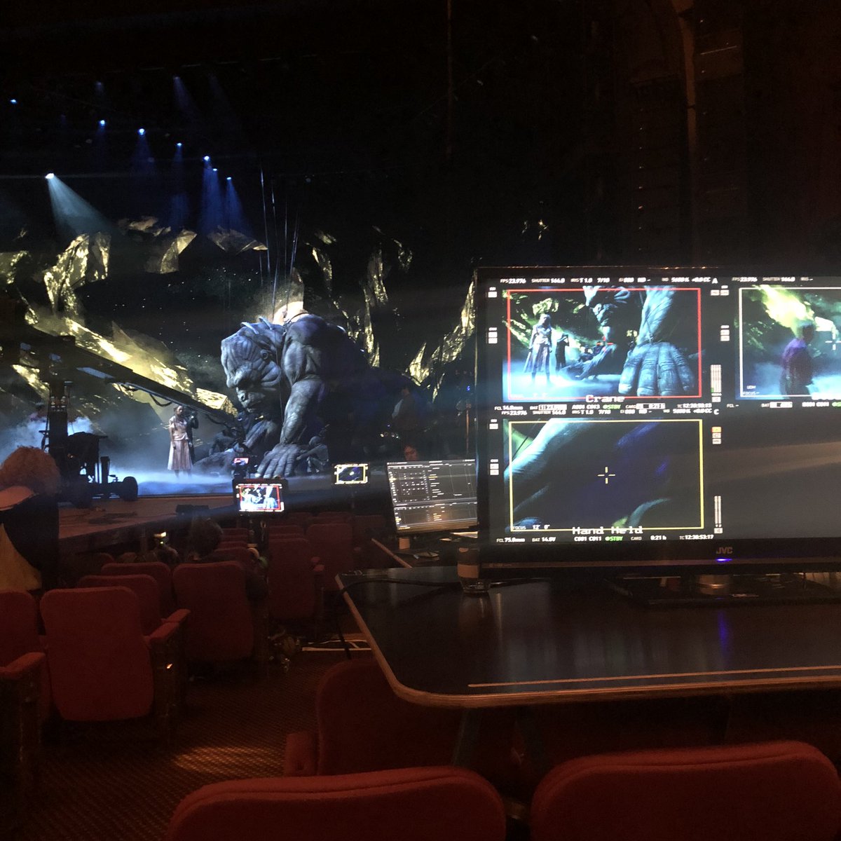 ashleyjandrews's tweet photo. Filming our EPK today @KingKongBway ๐ฆ 3 days till opening night!!!!! #broadway #theatre #musical #dancecaptain #orginalcast https://t.co/dlESrb7w68