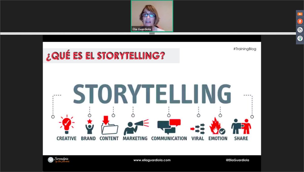 Visionaria25's tweet image. RT Marcos_delaVega: Tarde con EliaGuardiola #TrainingBlog Pasión, Empatía Promesas para generar Confianza #storytelling Let’s go !  Taller de marketingandweb miguelfloro
