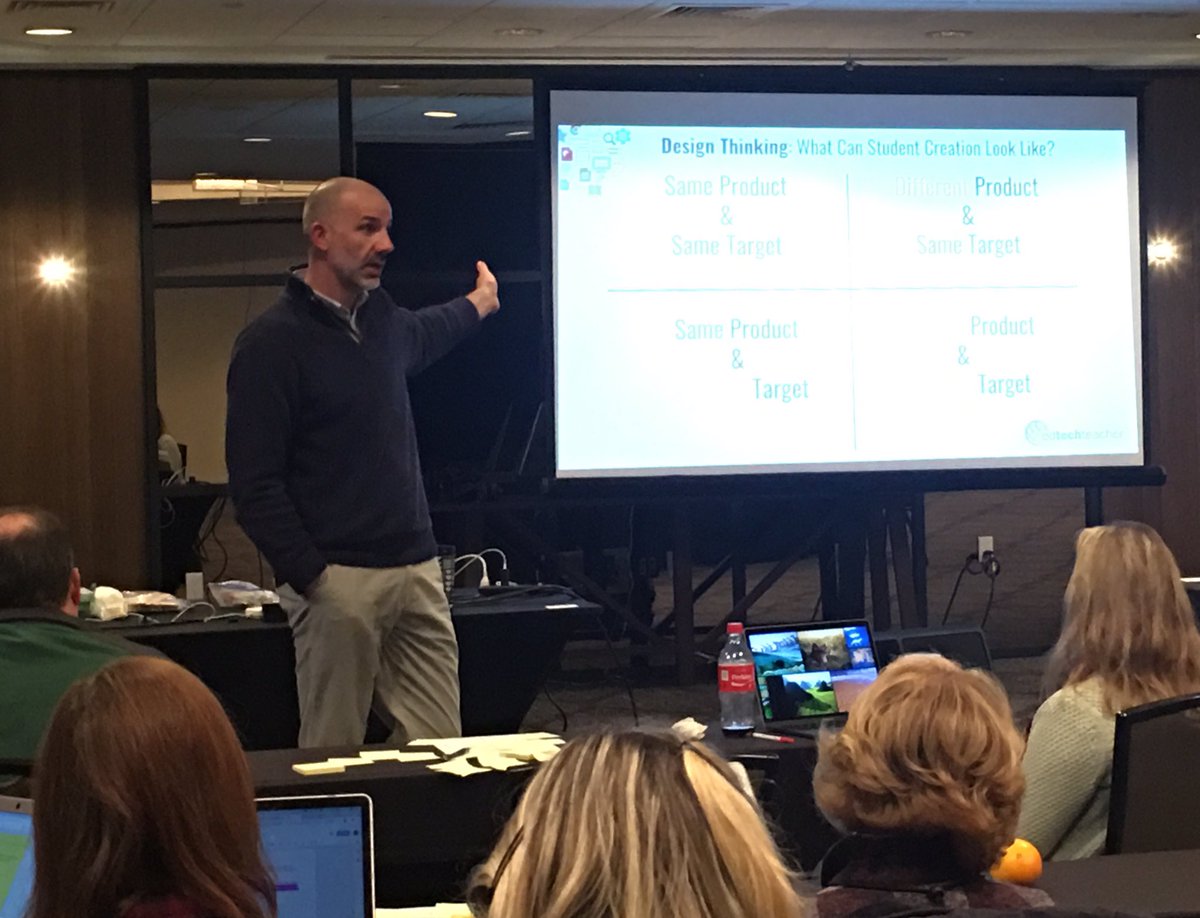 TaraBobb's tweet image. Shout out to @gregkulowiec for an amazing #DesignThinking seminar @EdTechTeacher21  #techclassroom  @ccdsnews