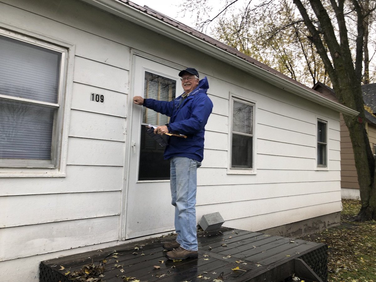 TimForIowa's tweet image. Rain will not stop us from knocking every possible door!
