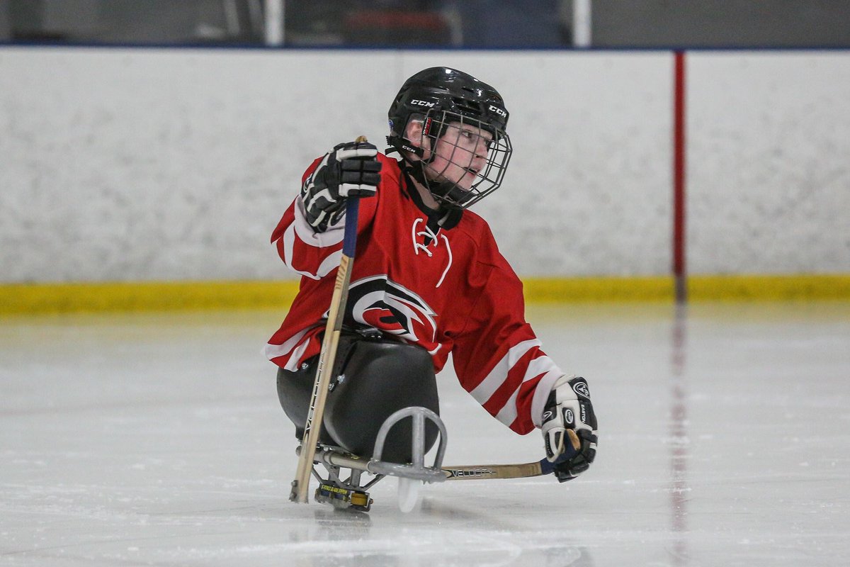 We’re going through our tournament photos and here’s a couple of our favorites so far. More to come! #hockey #sledhockey #nc