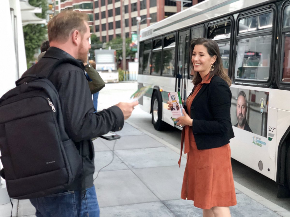 libbyformayor's tweet photo. Find me at the Salesforce Transit Terminal with @rideact riders and Oakland voters! We’ll be here until 6:30 PM — stop by to ask your questions and enumerate your concerns!

When you get home, make sure you have a plan to vote. Visit https://t.co/prs3UOzxG1 for personalized info. https://t.co/T02QfjBn0p